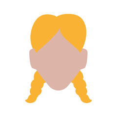 Anonymous faceless woman icon vector illustration graphic design