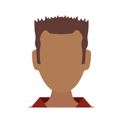 Man faceless avatar icon vector illustration graphic design