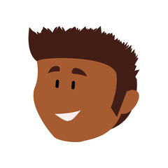Guy face cartoon icon vector illustration graphic design