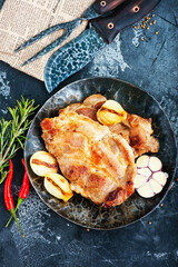 fried meat