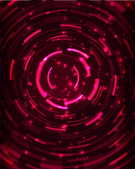 Neon circles abstract background