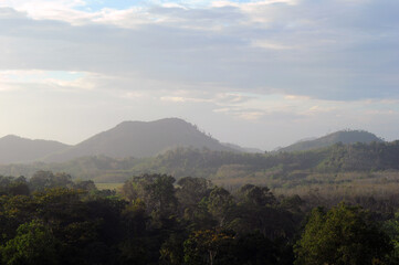 The beauty of mountains and hills 