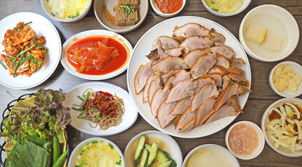Korean food backgrounds