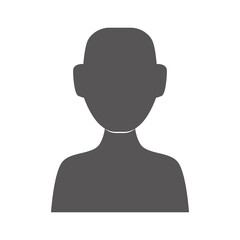 Man faceless avatar icon vector illustration graphic design