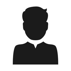 Man faceless avatar icon vector illustration graphic design