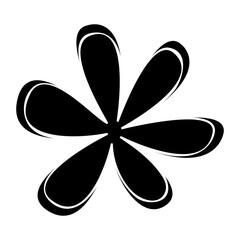 cute flower drawing decorative vector illustration design