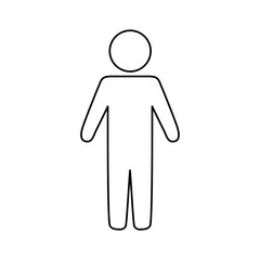 Man pictograms symbol icon vector illustration graphic design