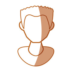 Man faceless avatar icon vector illustration graphic design