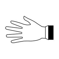 hand silhouette draw illustration icon vector design graphic