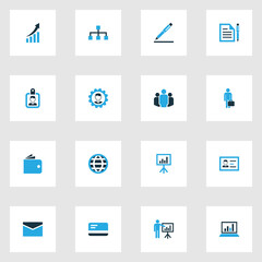 Fototapeta na wymiar Trade Colorful Icons Set. Collection Of Analytics, Local Area, Team And Other Elements. Also Includes Symbols Such As Billfold, Manager, Access.