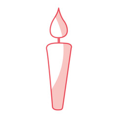 candle flame isolated icon vector illustration design
