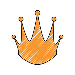 Golden king crown icon vector illustration graphic design