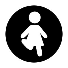 woman human figure silhouette icon vector illustration design