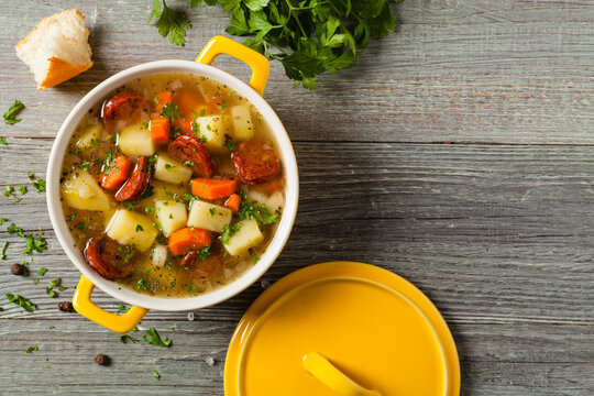 Traditional potato soup.