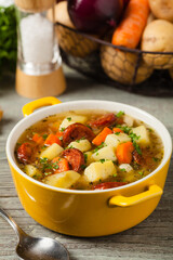 Traditional potato soup.