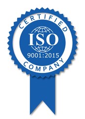 ISO 9001-2015 label certification honor new version