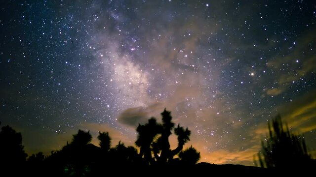 Joshua Tree Milky Way 05 Time Lapse Dolly Mojave Desert