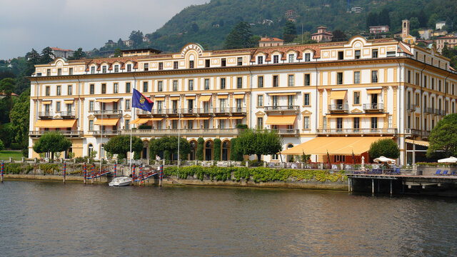 Photo of iconic lake Como and Lugano, Italy