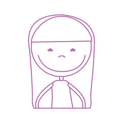 cute girl drawing character vector illustration design