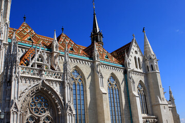 Matthias Church in Buda`s Castle District, Budapest, Hungary