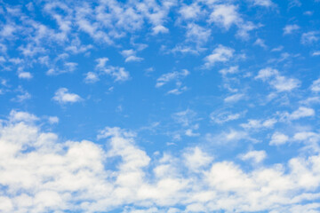 Naklejka na ściany i meble beautiful blue sky with cloudy