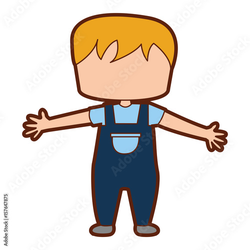 Download "cute boy drawing icon vector illustration design" Stock ...