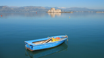 Obraz premium Photo from picturesque and historic city of Nafplio, Argolida, Peloponnese, Greece