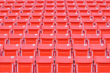 Naklejka premium Rows of empty seat