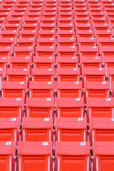 Fototapeta premium Rows of empty seat
