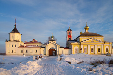Fototapeta na wymiar ROSTOV, RUSSIA - January, 2017: Holy Trinity Saint Serguius Varnickiy monastery in Rostov