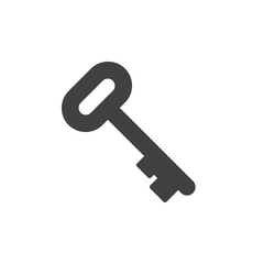 Key password icon vector, filled flat sign, solid pictogram isolated on white. Symbol, logo illustration. Pixel perfect