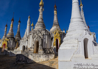 Thaung Tho Kyaung pagoda, Inle lake, Myanmar