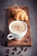 Coffee with croissant