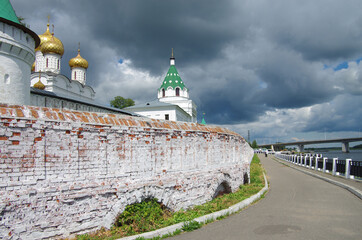 KOSTROMA, RUSSIA - July, 2016: Ipatyevsky Monastery in summer day