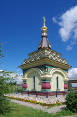 Fototapeta na wymiar KOSTROMA, RUSSIA - July, 2016: Ipatyevskaya Sloboda, Chapel Tsar Calvary
