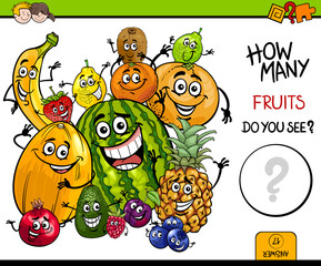 counting fruits educational game