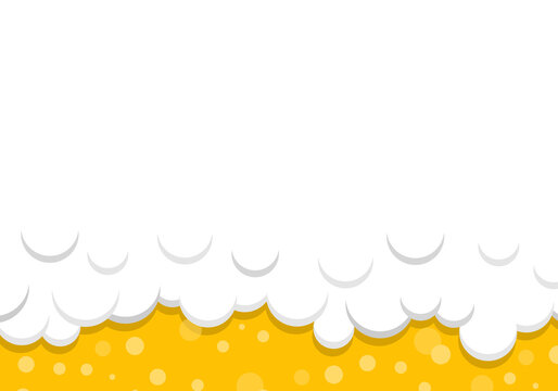 Beer foam texture. Vector illustration.