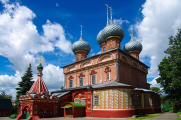 KOSTROMA, RUSSIA - July, 2016: View of the Resurrection Church on the Debra