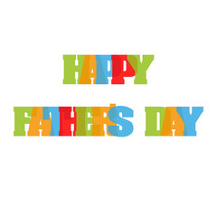 Happy Father's day, handmade calligraphy, vector
