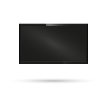 TV, modern blank screen lcd, led, on isolate background, stylish vector illustration EPS10