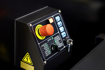 Industrial machine control panel