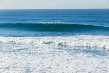 Fototapeta premium Ocean Blue Wave Crashing
