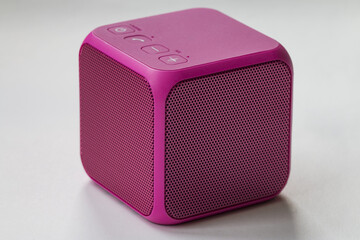 Wireless Portable pink Speaker cube