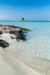 Crédence de cuisine en verre imprimé Plage de La Pelosa, Sardaigne, Italie Stintino La Pelosa