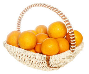 oranges in basket