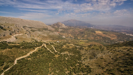 Puerto del Sol in the Axarquia, between Periana and Alfarnate in Malaga, Spain
