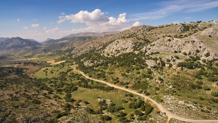 Puerto del Sol in the Axarquia, between Periana and Alfarnate in Malaga, Spain
