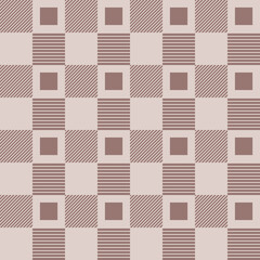 Geometric background. Brown seamless wallpaper