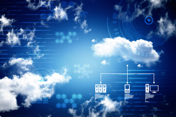 2d illustration technology background