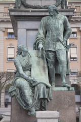 Fototapeta na wymiar Gustav II Adolf Statue by Archeveque, Stockholm